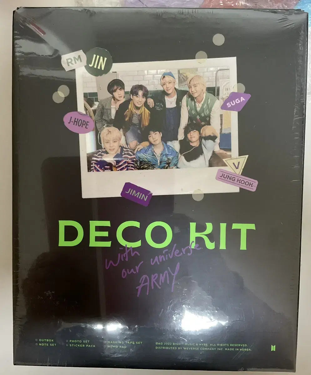 BTS 방탄소년단 데코 키트 DECO KIT 미개봉 새상품